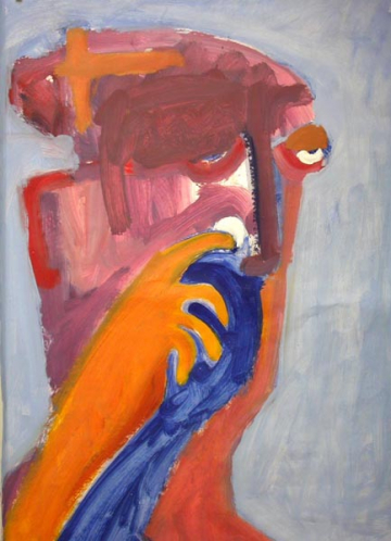 Nariz 7 - 100x70cm - Óleo Papel - 2004.